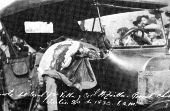Villa was ambushed on July 20, 1923  while driving his car in Parral.