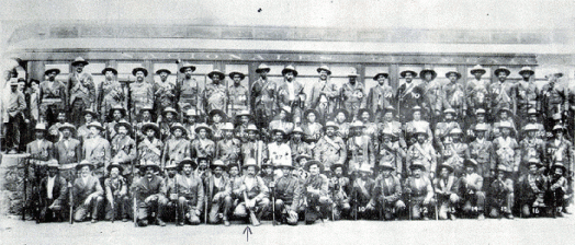Pancho Villa and his Alcones Dorados (his troops).