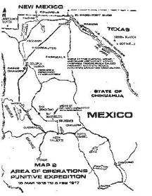 Map of Punitive Expedition